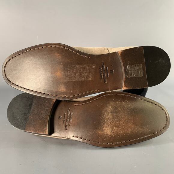 COMMON PROJECTS Size 11 Taupe Suede Lace-Up Oxford Shoes - Picture 6 of 9